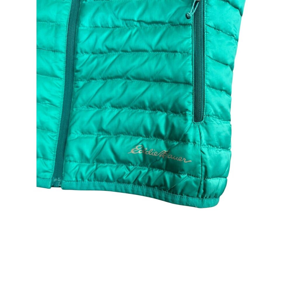 Eddie Bauer Travex 700 Fill Down Vest Women’s XS Green Puffer Lightweight - Picture 4 of 6